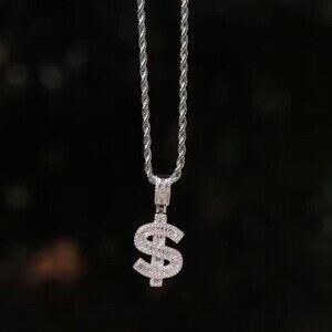 Ced Out Dollar Sign Pendant B 685